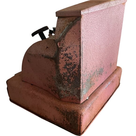 Vintage Tom Thumb Toy Cash Register Red Metal 1950's-1960's USA Pop Up Numbers - Picture 4 of 9